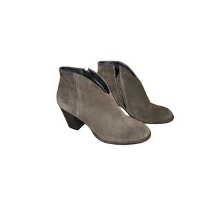 Paul Green women’s Delgado Grey Suede distressed ankle boots sz US 6 / UK 3.5